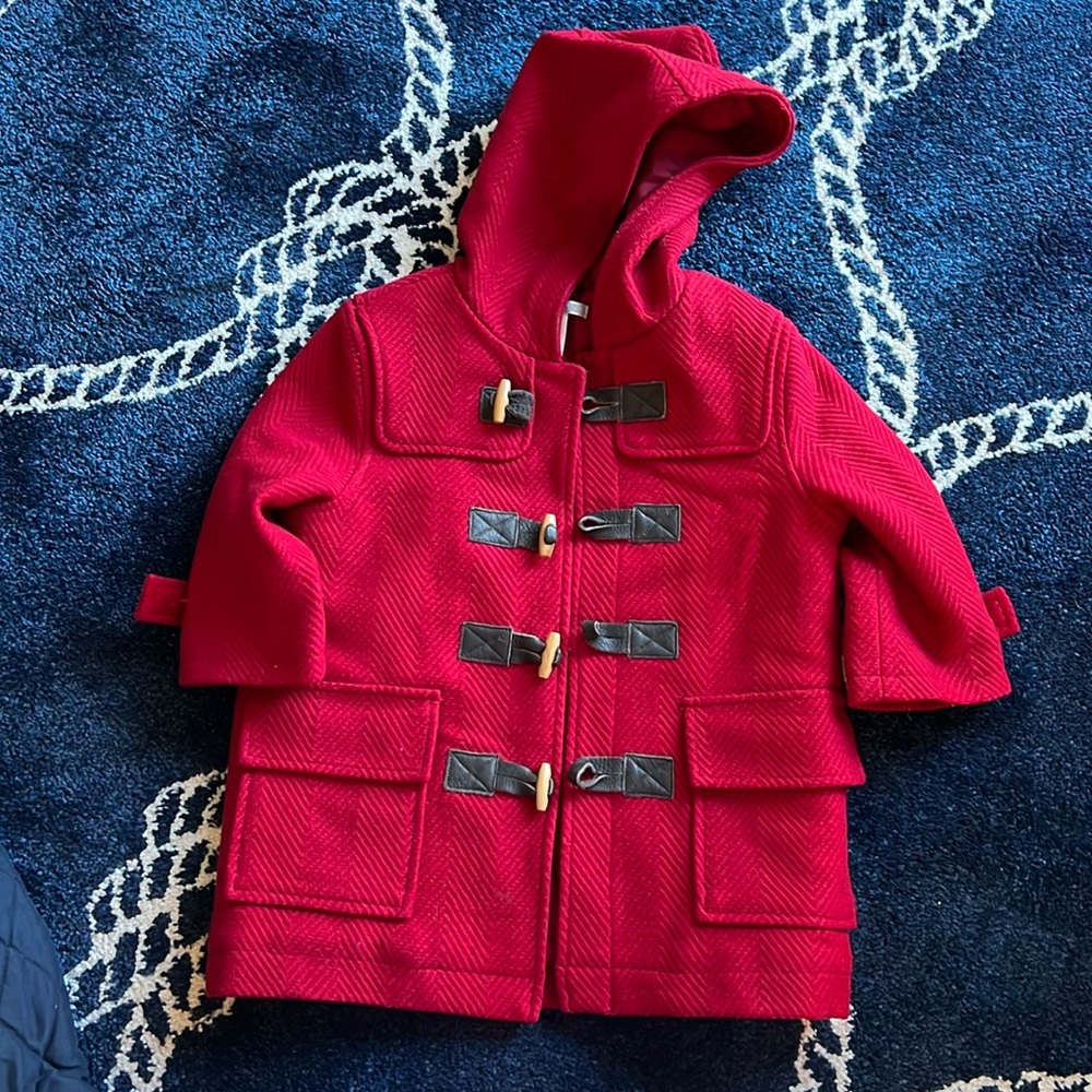 Red Janie and Jack Toggle or Duffle Coat
